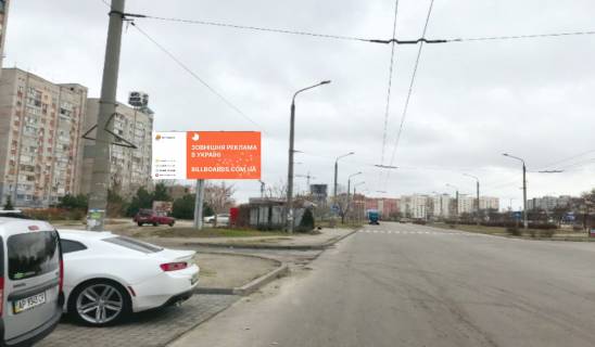 Billboard B in Zaporizhzhya, 6x3  Pivdennij rajon, Novokuznec'ka, supermarket Photo 1
