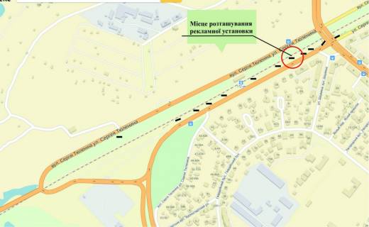 Billboard  in Zaporizhzhya st.Tulenina, v storonu st.Pobedy, 7 scheme