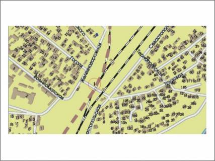 Billboard A in Zaporizhzhya st. Poctovaa, Zeleznodoroznaa, rynok Angolenko scheme