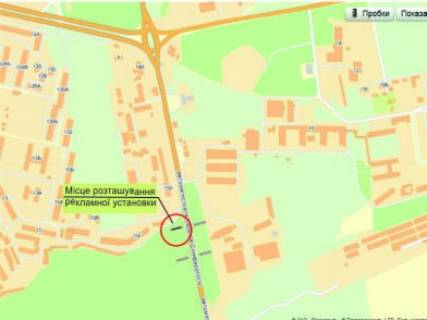 Billboard B in Zaporizhzhya trassa Har'kov-Simferopol', 400 m ot posta GAI (v storonu g. Har'kov) scheme