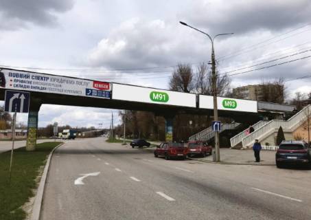 Billboard A in Zaporizhzhya, 10.2x1.5  Набережная , Бул.Шевченка, в направлении пр.Металлургов Photo 1