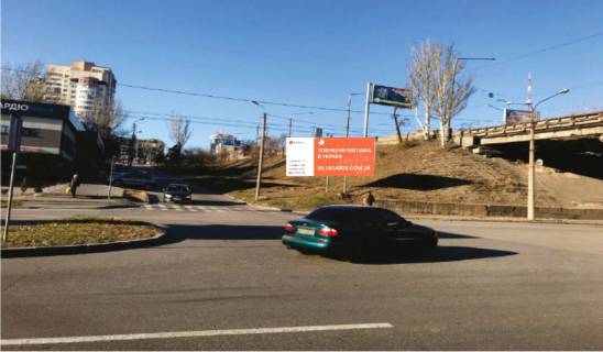 Billboard A in Zaporizhzhya, 6x2  st. Peremogi, st. Acenka, povorot na av. Sobornij Photo 1