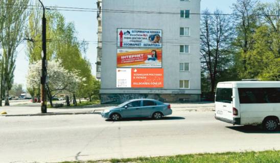 Billboard A in Zaporizhzhya, 6x3  st. Cumacenka, 40 - Kosmicnij r-n, stina, niznij Photo 1