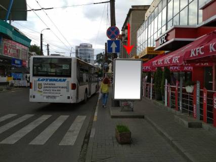 Citylight A in Dnipro (Dnipropetrovsk), 1.2х1.8  st. Moskovs'ka - st. Glinki Photo 1