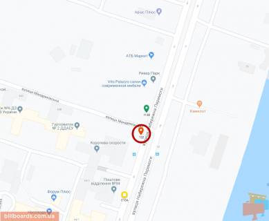 Scrolller, Scroll A in Dnipro (Dnipropetrovsk), 3.14х2.32  prosp. Slobozans'kij v rajoni bud. 31 D, ruh u bik Central'nogo mostu - 181529 scheme