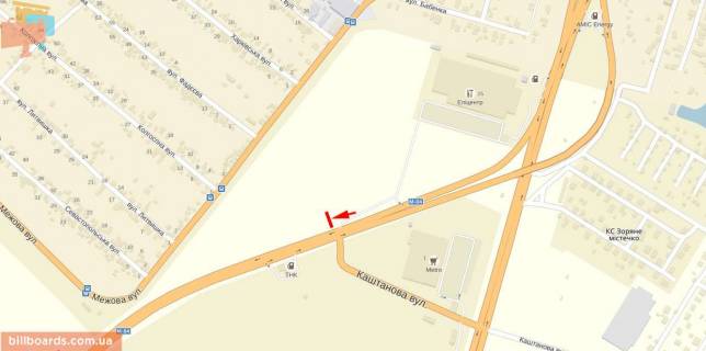Billboard A in Pidgorodne, 6х3  Avtodoroga M04 (Donec'ke sose, Epicentr), bila svitlofora scheme