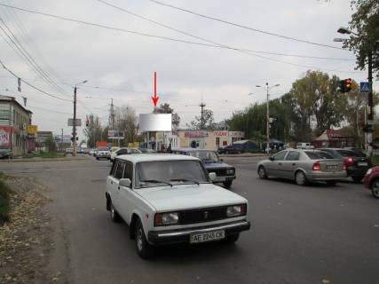 Billboard A in Dnipro (Dnipropetrovsk) 120A,st. Pavlova - st. Ak. Belubs'kogo (Krasnozavods'ka), bila svitloforu, ruh do nabereznoi Zavods'koi Photo 1