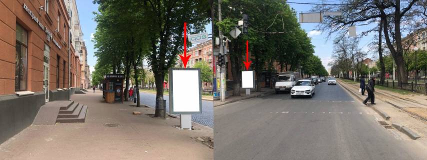 Citylight B in Dnipro (Dnipropetrovsk), 1.2х1.8  prosp. Dmitra Avornic'kogo, 113, napramok do st.Pastera Photo 1