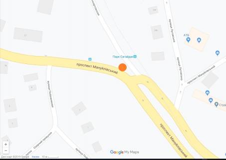 Billboard A in Dnipro (Dnipropetrovsk), 6х3  prosp. Manujlivs'kij (Voroncova), 59, bila restoranu MAKDONALDS na prosp. Slobozans'kij (Gaz. Pravda) scheme