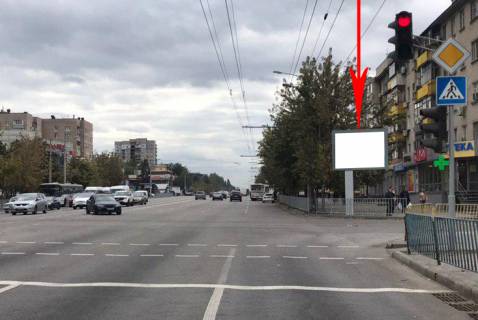 Billboard A in Dnipro (Dnipropetrovsk), 3.14х2.32  prosp. Slobozans'kij (Gazeti Pravda), 117 - st. Bajkal's'ka, na svitlofori Photo 1
