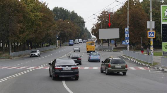 Billboard A in Dnipro (Dnipropetrovsk), 6х3  st. Panikahi, bila AZS, napramok ruhu do TC EPICENTR Photo 1