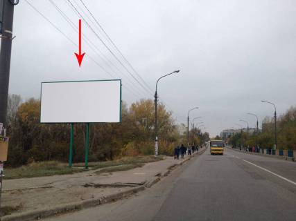 Billboard B in Kam'yanske (Dniprodzerzhinsk), 6х3  mostovij perehid z 9-go na 1-j mikrorajon, bila svitlofora Photo 1