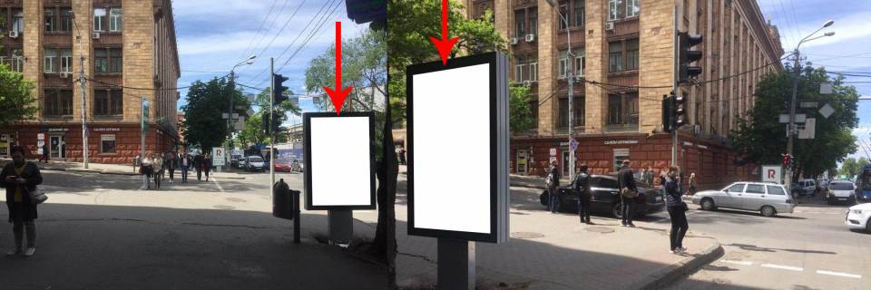 Citylight B in Dnipro (Dnipropetrovsk), 1.2х1.8  prosp. Dmitra Avornic'kogo, 55 - st. Mihajla Grusevs'kogo Photo 1