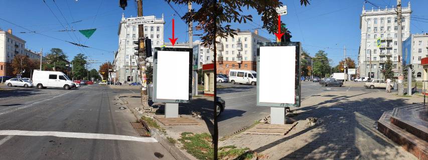 Citylight A in Dnipro (Dnipropetrovsk), 1.2х1.8  prosp. Dmitra Avornic'kogo - st. Knagini Ol'gi Photo 1