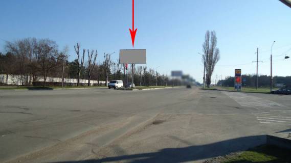 Billboard A in Kam'yanske (Dniprodzerzhinsk), 6х3  Elizavetivs'ke sose, na rozdilovij smuzi, ruh z pravogo na livij bereg, z dambi Photo 1