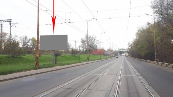 Billboard B in Dnipro (Dnipropetrovsk), 6х3  zaizd na Amurs'kij mist z Livogo berega Photo 1