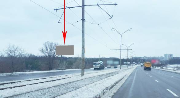Billboard B in Dnipro (Dnipropetrovsk), 6х3  v'izd na Kajdac'kij mist z Livogo berega Photo 1
