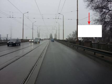 Billboard A in Dnipro (Dnipropetrovsk), 6х3  Zaizd na Amurs'kij mist z Pravogo berega Photo 1