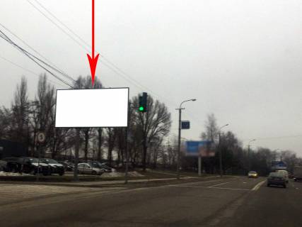 Billboard B in Dnipro (Dnipropetrovsk), 6х3  st. Kosmicna v rajoni bud. No 27d, avtosalon "Mitsubisi", na svitlofori Photo 1