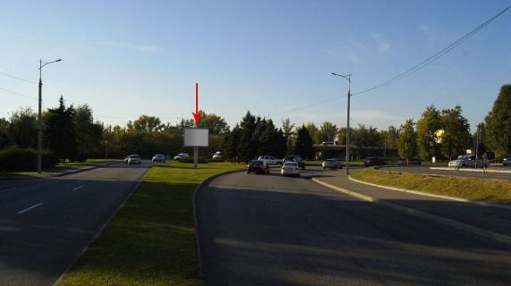 Billboard A in Dnipro (Dnipropetrovsk), 3.14х2.32  st. Marsala Malinovs'kogo, 2 (na rozdilovij smuzi, bila TRC VAVILON), ruh u bik Novogo mostu Photo 1