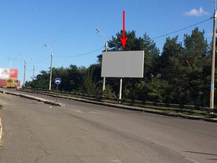 Billboard A in Kam'yanske (Dniprodzerzhinsk), 6х3  v'izd na Mostovij perehid cerez r.Dnipro (pravoruc na uzbicci) Photo 1