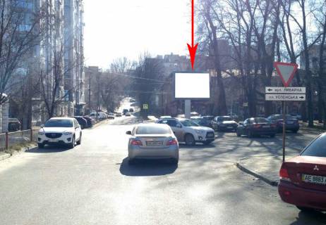 Billboard A in Dnipro (Dnipropetrovsk), 3.14х2.32  uzv. Krutogirnij (Rogal'ova) - st. Livarna, v napramku do st. Vernads'kogo Photo 1