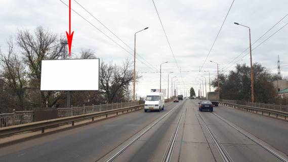 Billboard B in Dnipro (Dnipropetrovsk), 6х3  z'izd z Amurs'kogo mostu na Pravij bereg Photo 1