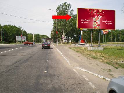 Billboard A in Kam'yanske (Dniprodzerzhinsk), 6х3  prosp. Konstitucii - st. Siceslavs'kij slah,  ruh do centru, bila svitlofora Photo 1