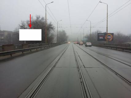 Billboard B in Dnipro (Dnipropetrovsk), 6х3  Zaizd na Amurs'kij mist z Pravogo berega Photo 1