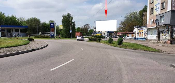 Billboard A in Kam'yanske (Dniprodzerzhinsk), 6х3  prosp. Svobodi, 74 - pl. Vizvoliteliv (bila kola rozvorotu) Photo 1