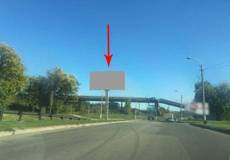 Billboard A in Kam'yanske (Dniprodzerzhinsk) dz67A2,avtorozv'azka st. Siceslavs'kij slah - st. Dorozna - prosp. Uvilejnij, napramok do stancii Baglij Photo 1