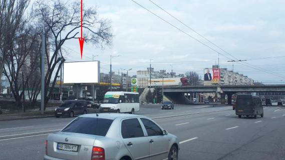 Backlight B in Dnipro (Dnipropetrovsk) t069B,prosp. Slobozans'kij, viizd na central'nij mist, ruh na Livij bereg Photo 1