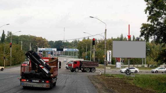 Billboard A in Dnipro (Dnipropetrovsk), 6х3  Zaporiz'ke sose - st.Starokodaks'ka, v'izd u misto, bila svitlofora Photo 1