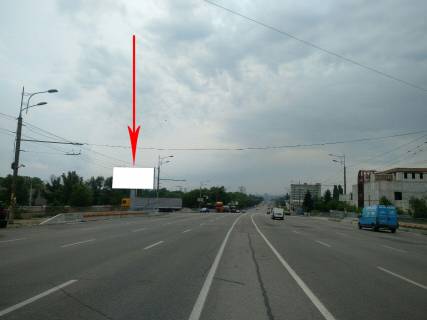 Backlight B in Dnipro (Dnipropetrovsk), 8х4  prosp. Slobozans'kij bila viaduka, avtorozv'azka z st. Kastanovou, ruh u bik Central'nogo mostu Photo 1