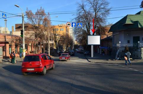 Billboard A in Dnipro (Dnipropetrovsk), 3.14х2.32  st. Voskresens'ka (Lenina) - st. S. Horobrogo (Ckalova), v napramku prosp. D.Avornic'kogo, bila svitlofora Photo 1