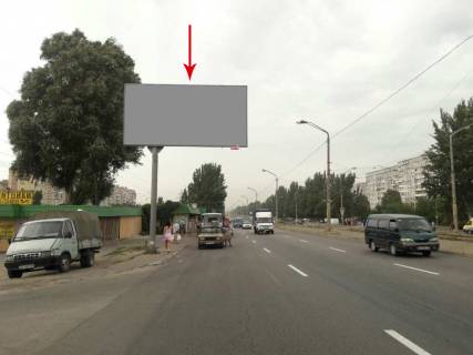 Billboard B in Dnipro (Dnipropetrovsk), 6х3  st. Donec'ke sose - st. Teresenkivs'ka (st. Cervonogo Kozactva), ruh v centr Photo 1