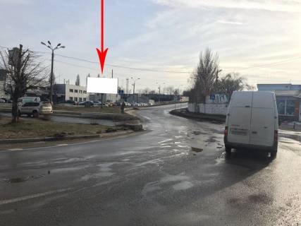Billboard A in Dnipro (Dnipropetrovsk), 6х3  st. Ivana Ezau, v rajoni bud. No 7 A, na rozdilovomu trikutniku Photo 1