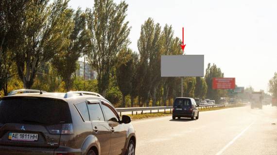 Billboard A in Dnipro (Dnipropetrovsk), 6х3  st. Donec'ke sose, v kinci rozdil'nika (Agrosouz). V'izd v misto, TRK "Karavan", rinok Photo 1