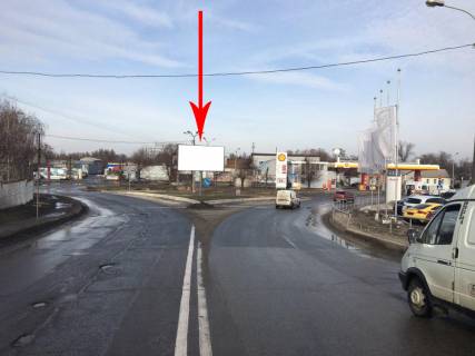 Billboard A in Dnipro (Dnipropetrovsk), 6х3  st. Ivana Ezau, v rajoni bud. No 7 A, na rozdilovomu trikutniku Photo 1