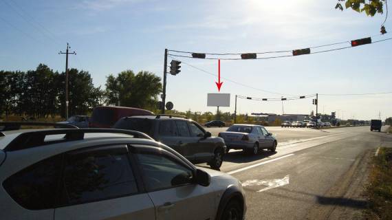 Billboard B in Pidgorodne, 6х3  Avtodoroga M04 (Donec'ke sose, Epicentr, po storoni Metro), bila svitlofora Photo 1