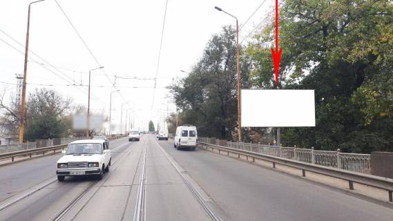 Billboard A in Dnipro (Dnipropetrovsk), 6х3  v'izd na Amurs'kij mist z Pravogo berega Photo 1