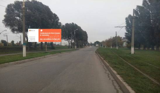 Billboard A in Kam'yanske (Dniprodzerzhinsk), 6х3  st. Siceslavs'kij slah (r-n z/d mosta VAT "Baglijkoks") - na rozdilovij smuzi, napramok do viizdu z mista Photo 1