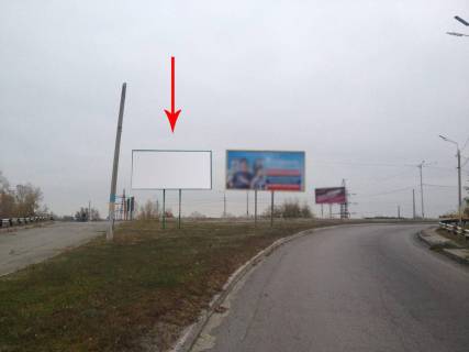 Billboard A in Kam'yanske (Dniprodzerzhinsk), 6х3  v'izd na l/b mist z boku livogo beregu Photo 1