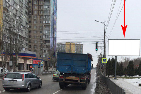 Billboard A in Dnipro (Dnipropetrovsk), 6х3  st. Marsala Malinovs'kogo, navproti bud. 14, bila svitlofora Photo 1