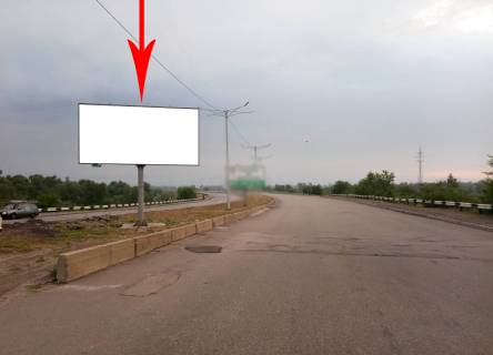 Billboard A in Kam'yanske (Dniprodzerzhinsk), 6х3  Mostovij perehid cerez Dnipro, na rozdilovij smuzi(2), ruh z pravogo na livij bereg Photo 1