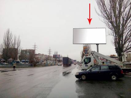 Billboard A in Dnipro (Dnipropetrovsk) 124A,Donec'ke sose, povorot na TRC KARAVAN, MAKDONALDS, OLDI Photo 1
