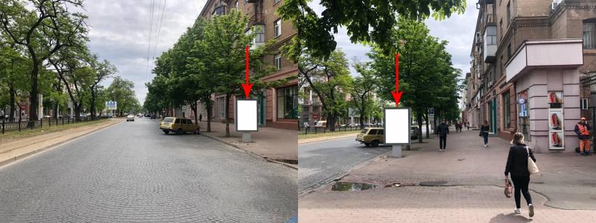 Citylight A in Dnipro (Dnipropetrovsk), 1.2х1.8  prosp. Dmitra Avornic'kogo, 115 Photo 1