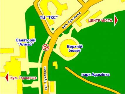 Citylight B in Truskavets st. Suhovola (navproti Verhn'ogo buvetu), misce 2 scheme