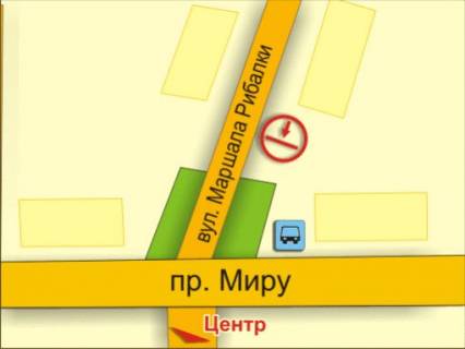 Billboard B in Khmelnitsky st. Marsala Ribalka, 8 scheme