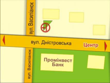 Citylight B in Lviv st. Dnistrovs'ka, 36 scheme